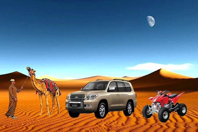 Desert Combo safari, Camel ride, Quad Bike and Dune Bashing(ALL INCLUSIVE) - Key takeaways before you go