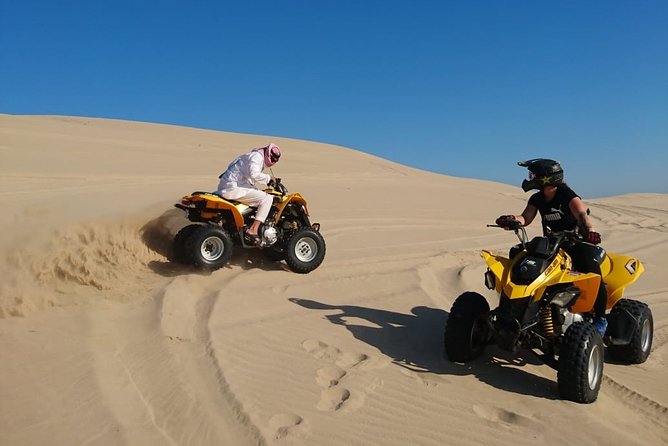 Desert Safari 7 Hours Tour with Dinner and Camp - Optional Extras: Camel, Falcons, Quads, and Sandboarding