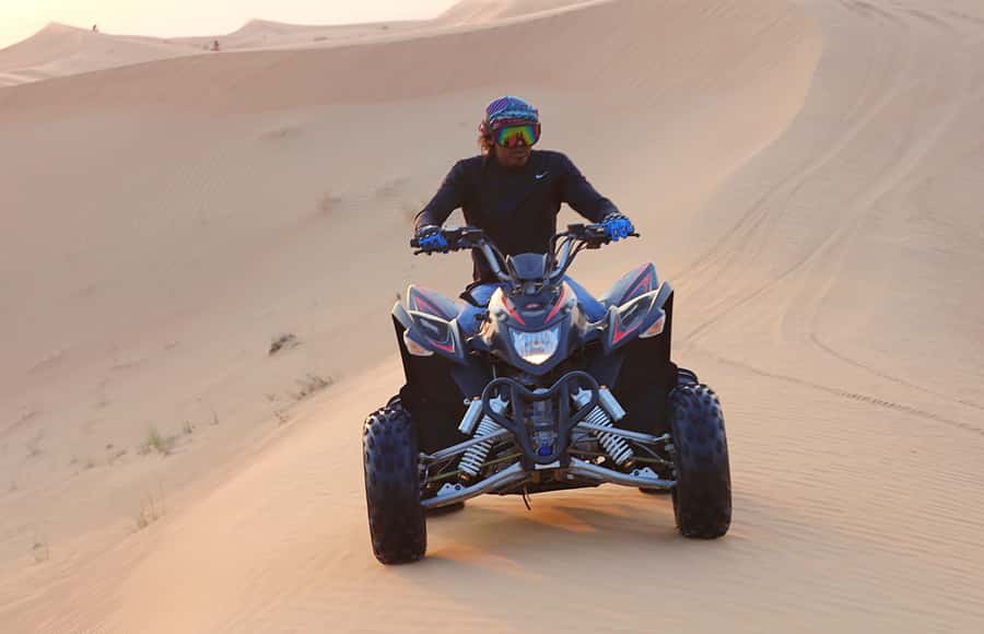 Desert Safari, Quad Bike, Camel Ride, Falcon & Sandboarding - Quick highlights you will care about