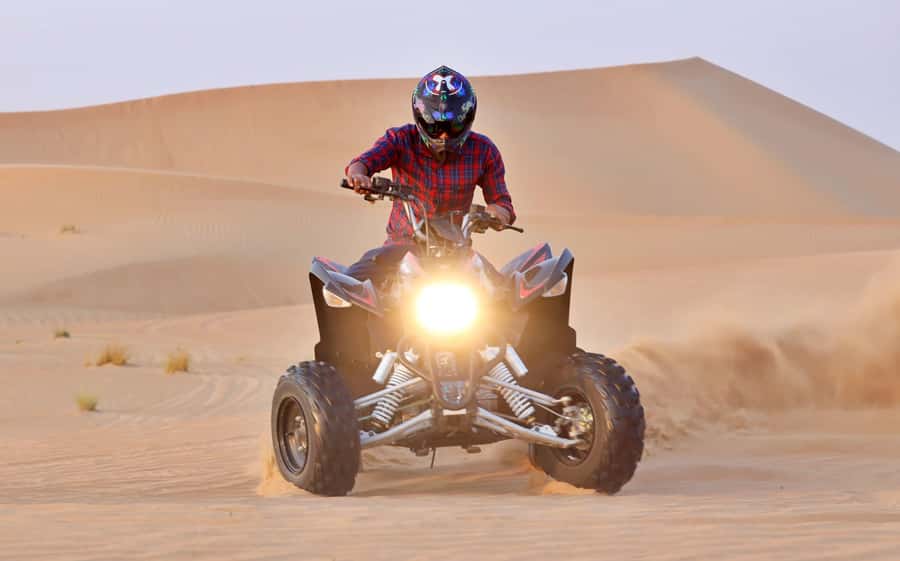 Desert Safari Self-Drive Quad Bike OR Dune Buggy Experience - Doha pickup to desert motion, the part that sets the tone