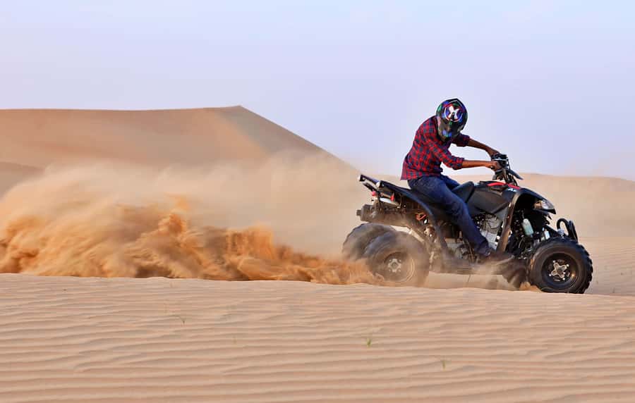 Desert Safari Self-Drive Quad Bike OR Dune Buggy Experience - Inland Sea beach time: dune bashing plus self-drive chaos (in a good way)