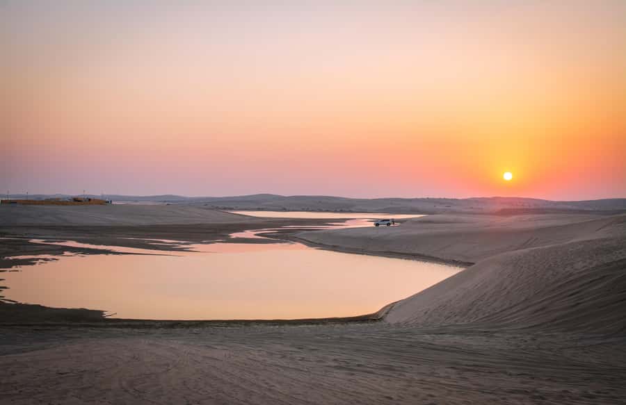 Doha Activities: Desert Safari, Dune Bashing & Inland Sea - Camel ride: the short, classic desert moment