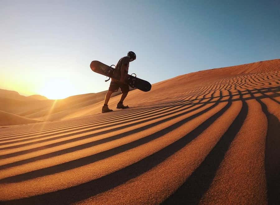 Doha: ATV/Desert Safari with Activities and Inland Sea Stop - Inland Sea beach stop: the desert meets water moment