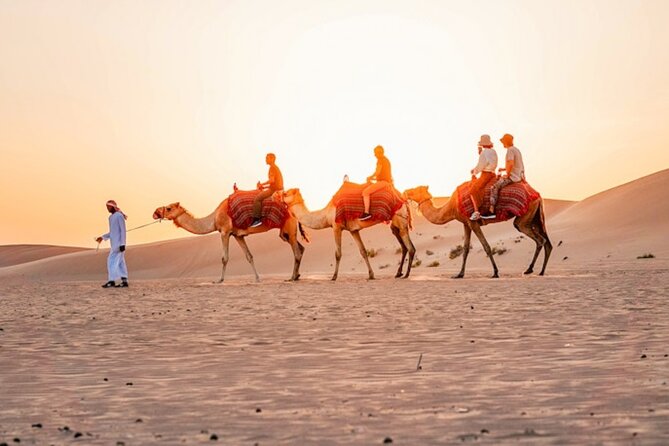 Doha ATV Quad Bike Adventure in the Middle of Desert Qatar - Stop 2 at Sealine Beach: tire deflation and the camel option