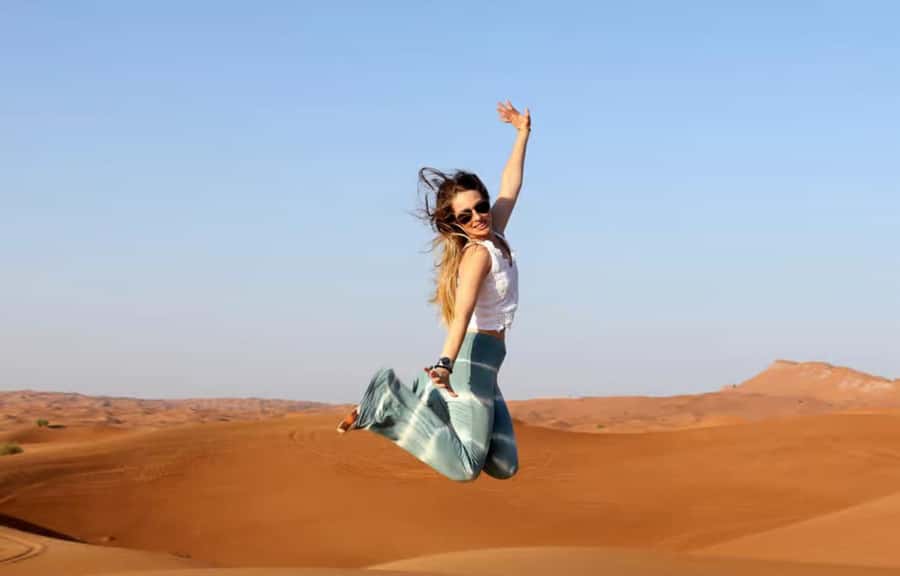 Doha: ATV Quad, Buggy Dune Bashing,Camel Ride & Sandboarding - Camel ride caravan with tea and the sunset timing effect