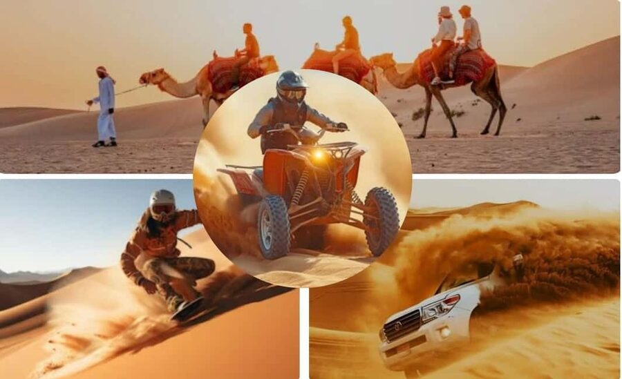 Doha: ATV, Quad or Buggy, Dune Bashing, Camel & Sandboarding - Pickup From Doha and Getting Set Up at the Desert Base Camp