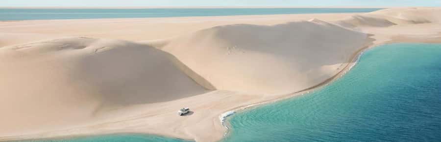 Doha: ATV/Quad, Safari 4x4, Camels, Sandboarding& Inland Sea - Photos and views: massive dunes, sea, and possible skyline light
