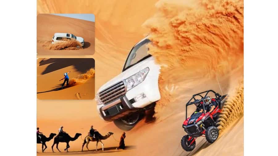 Doha: Budget Friendly Desert Safari,CamelRide & Sandboarding - Dune bashing in a 4x4: the thrill, the safety tone, and what it feels like