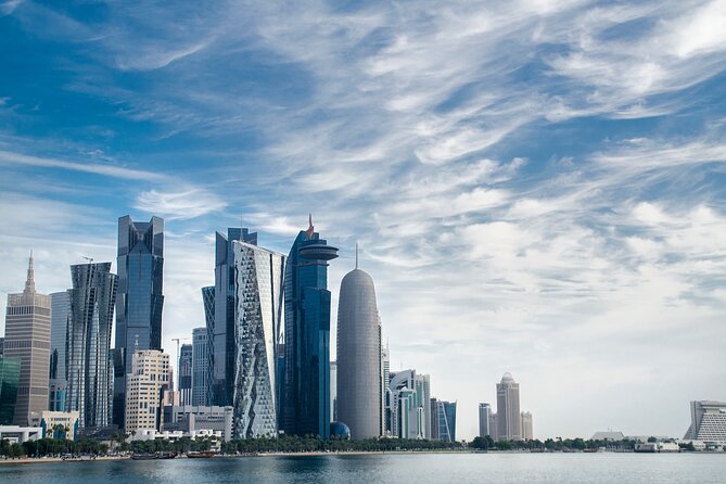 Doha City & Monster Bus Combo Tour - First stop: Corniche waterfront orientation, then Katara Cultural Village