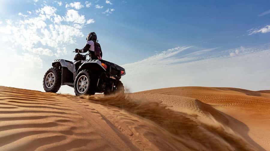 Doha: Combo Private Tour of Desert Safari with ATV Ride - 4x4 dune bashing: the adrenaline portion (and the safety vibe)