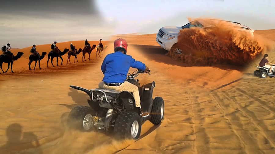 Doha: Desert 4x4, ATV/Quad, Camels, Sandboarding, Inland sea - Optional quad biking: speed, but read the rules like you mean it