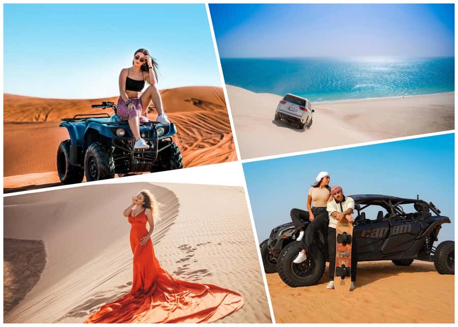 Doha: Desert 4x4, ATV/Quad, Camels, Sandboarding, Inland sea - The 4x4 Land Cruiser dune bashing: the real thrill part