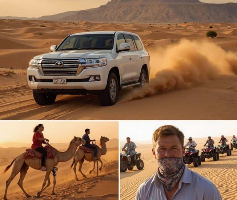 Doha: Desert Safari, Camel Ride, Dune Bashing & Inland Sea - The big idea: thrills plus a rare Inland Sea stop