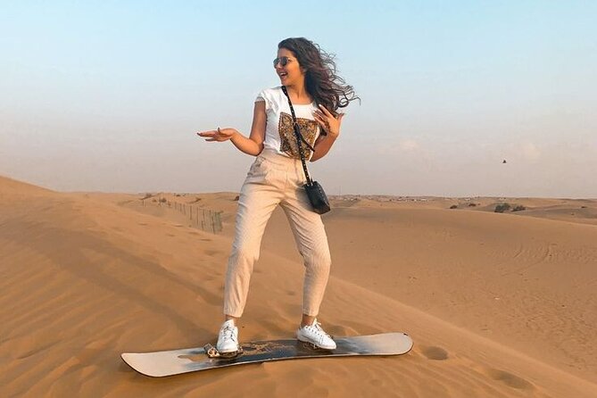 Doha Desert Safari Camel Ride, Sandboarding and Inland Sea - Camel ride across the golden dunes, short but classic