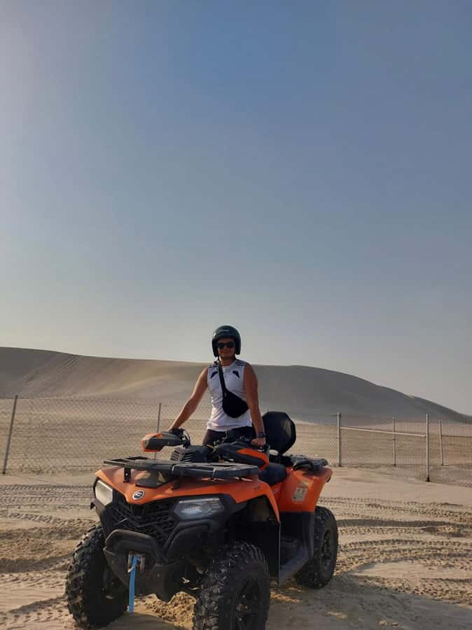 DOHA: Desert safari +Dune Bashing, Camel ride & Quad bikes - Dune Bashing at the Inland Sea: Where the Thrill Becomes the Point