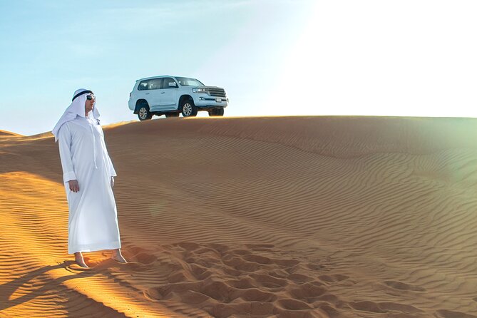 Doha Desert Safari Dune Bashing Camel Ride Sandboarding - Inland Sea Beach: Where Dune Bashing Turns Into Sandboarding