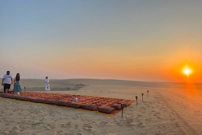 Doha Desert Safari: Dunebashing, Camel, Sandboarding & Inland Sea - Camel ride time: short, sweet, and made for photos
