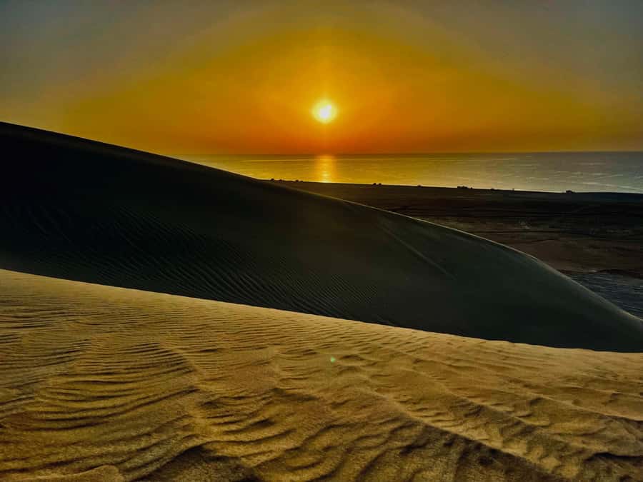 Doha: Desert Safari Sunrise Tour/Sunset Tour - Inland Sea Beach break, photos, then sandboarding time