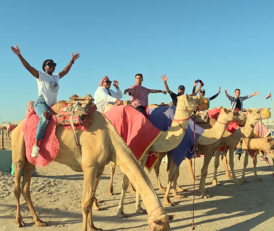 Doha: Desert Safari with Camel Ride and Quad Bike and Buggy - Tea, Water, and the Small Comfort Details