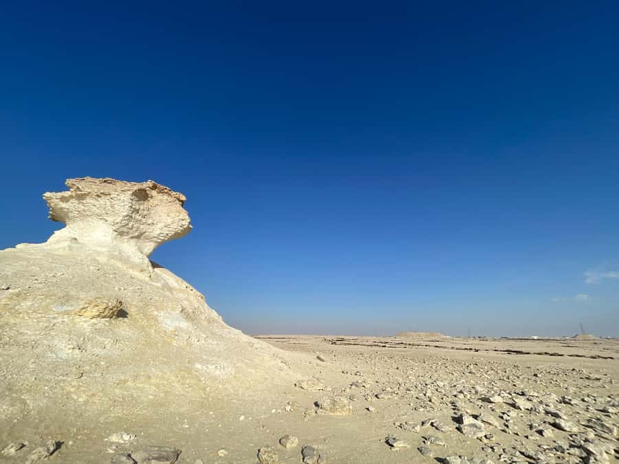 Doha Full Day North & West Tour | Rich History & culture - Richard Serra desert sculpture: steel art in a wide-open place