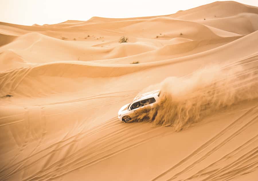 Doha: Half-Day Desert Safari, Quad Bike, Camels & Inland Sea - Dune Bashing Over Tall Sand: Safety Routine Is Part of the Fun