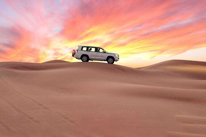 Doha Half Day Desert Safari with Camel Ride and Sand Boarding - Sealine Beach: Camel Ride, Tea and Coffee, and That Tire-Deflation Moment