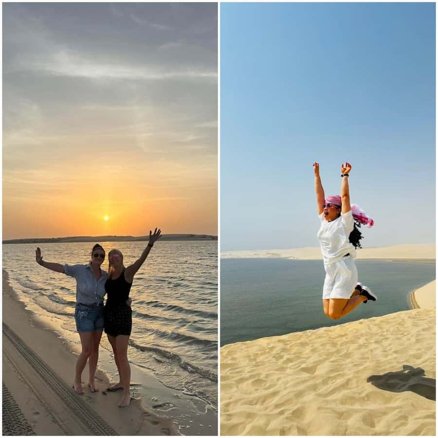 Doha: Night Desert Safari + Camel ride + Stargazing & Relax - Sealine Beach camel ride: short, classic, and not overhyped
