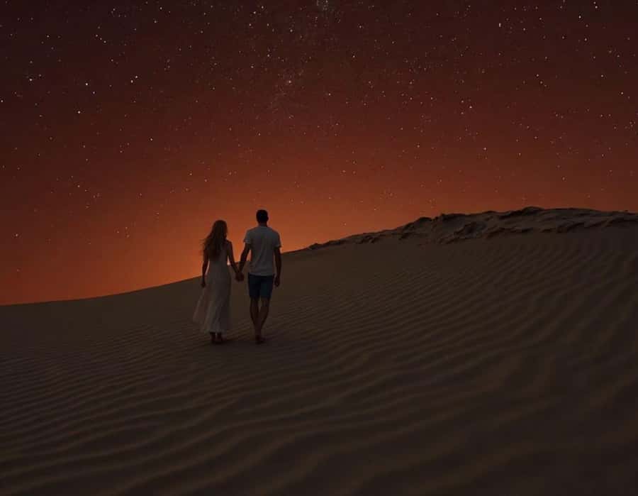 Doha : Night Desert Safari with Dune Bashing & Stargazing - From Doha pickup to the southern desert, minus the hassle