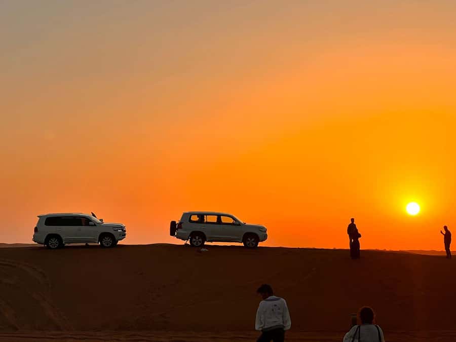 Doha: Nighttime Desert Safari with Dune Bashing & Camel Ride - Khor Al Udaid: sunset views, photo time, and the quieter magic
