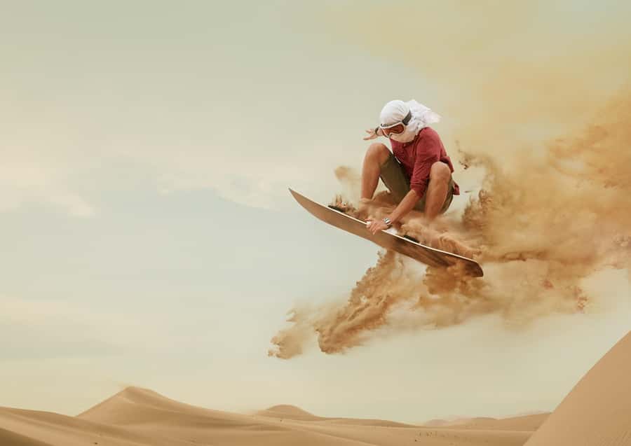 Doha : Private Desert Safari With Camel Ride & Sand Boarding - Inland Sea Beach at Khor al Adaid: Swimming and Sunset Views