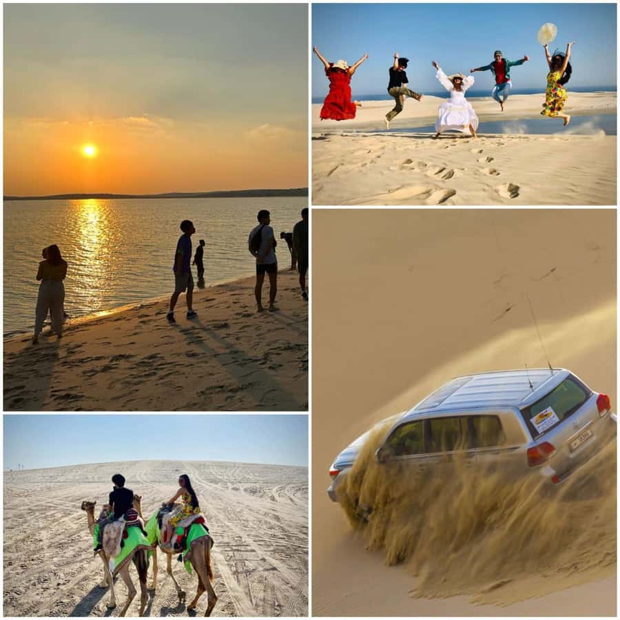 Doha: Private NIGHT desert safari with free camel ride - Pickup timing and the ride south, what that hour is really for