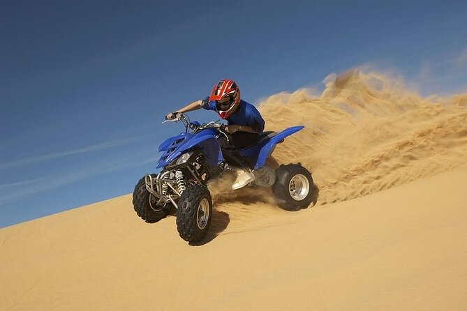 Doha Qatar ATV Quad Bike Buggy Desert Adventure and Camel Ride - Price and value: $69.75 for a full-motion 4-hour private day