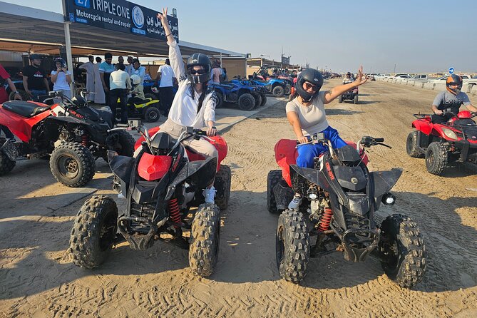 Doha Qatar ATV Quad Bike Buggy Dune Bashing and Camel Ride - Inland Sea dune bashing: the extra thrill layer