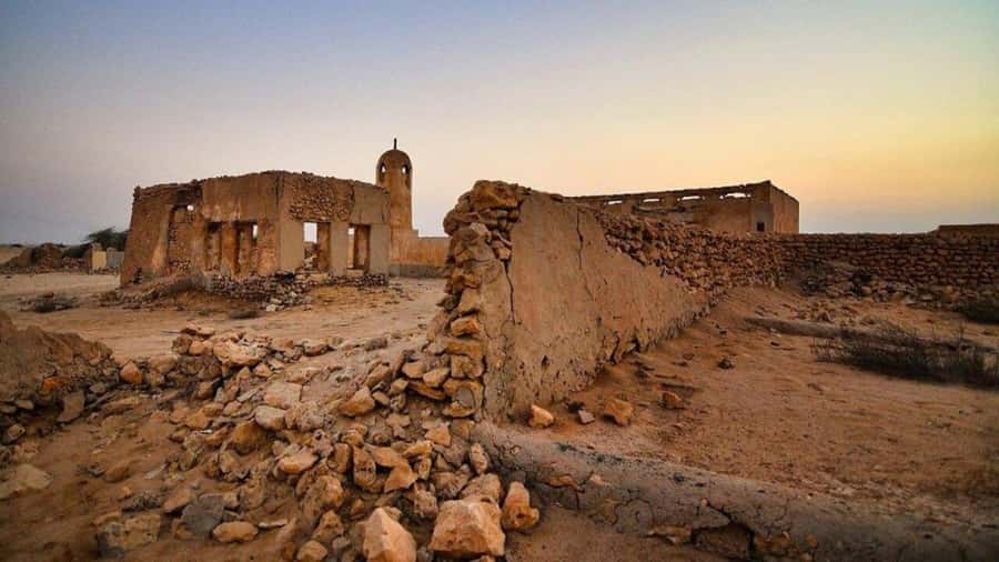 Doha-Qatar North Tour, Zubara Fort, Mangroves, purple island - Al Khor Harbour: Old Pearl Work and Fishing Boats