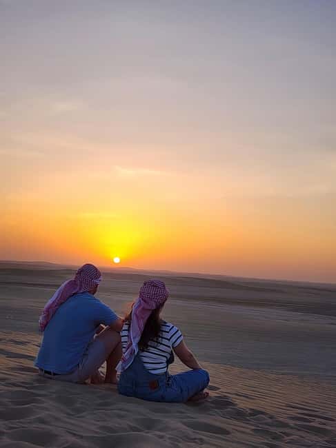 Doha Qatar : sealine adventure Camel Ride sandboard Sunset - Price and value: what $35 includes, and what costs extra