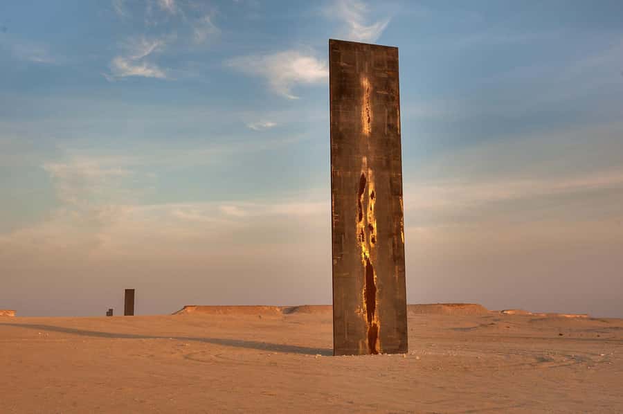Doha: Richard Serra Sculpture,Mushroom Hill,Camel Race Track - Ras Brouq: prehistoric clues on Qatar’s west coast