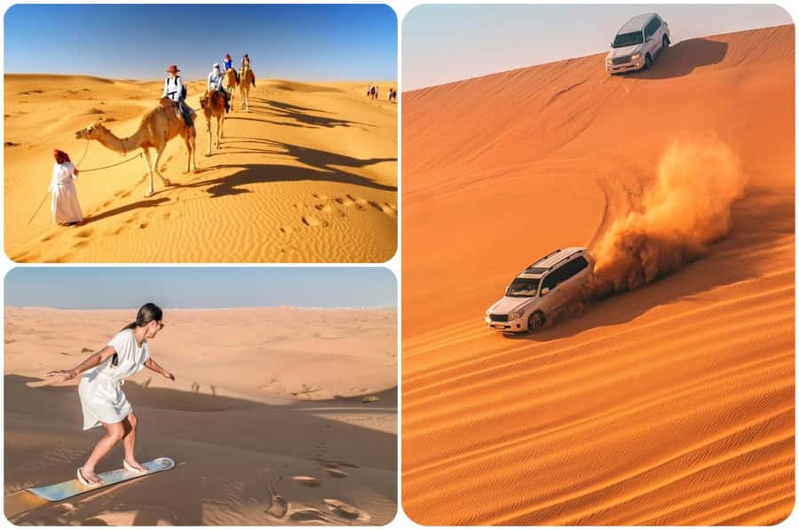 Doha: Safari, Camel Ride, Sand boarding and Inland Sea Tour - Getting from Doha to the dunes in an air-conditioned 4x4