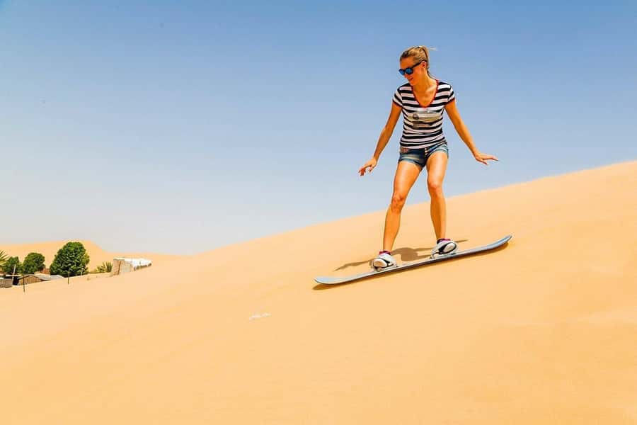 Doha Safari Quadbike, CamelRide, Sandboarding & Inland Sea - Camel Ride and Tea in the Camel Area Stop