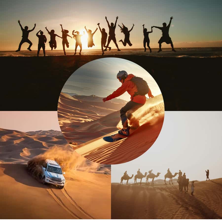 Doha: Shared Desert Safari, Sandboarding, Camel Ride - Pickup and Shared Logistics: AC Comfort First, Then the Sand