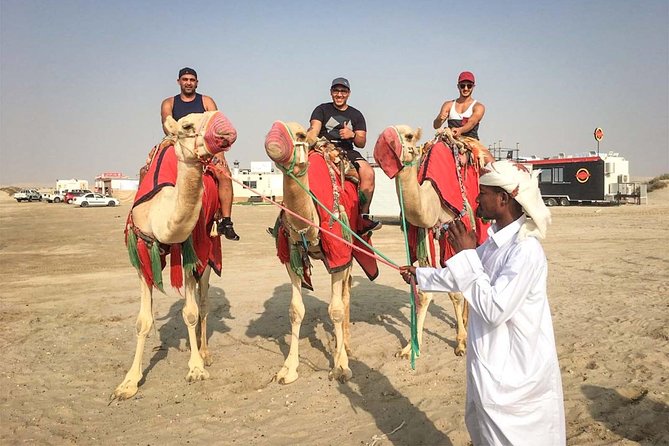 Doha: Sunset Desert Safari, Camels, Sandboarding & Inland Sea - Camel Ride: Short, Simple, and Still Worth It