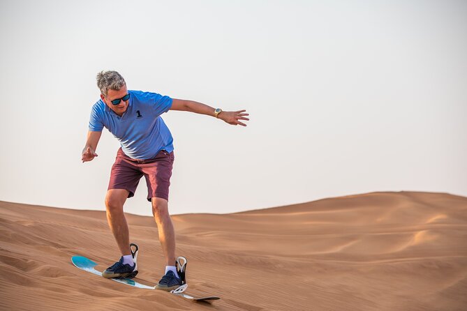Doha: Sunset Desert Safari, Camels, Sandboarding & Inland Sea - Sandboarding: How to Dress for the Dunes