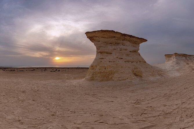 Doha: West Coast Tour ,Richard Serra Sculpture, Zekreet - Richard Serra’s East-West/West-East sculpture in the desert