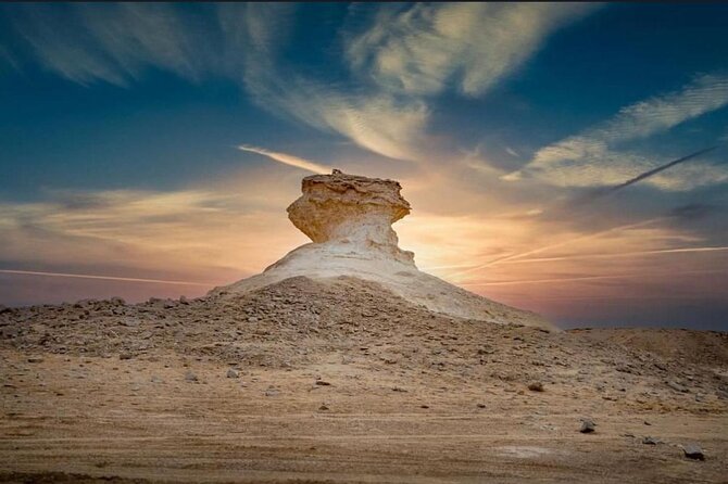 Doha: West Coast Tour Sculpture,Camel Racing Track Rock Formation - Ash-Shahaniyah camel track viewing during training