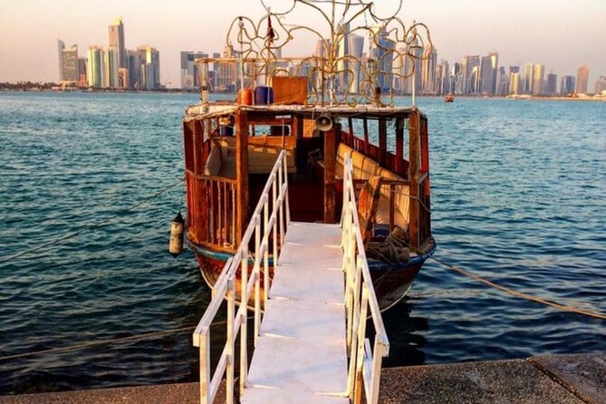 Exclusive Doha Private Dhow Cruise & Corniche Walk With Sunset - Corniche stroll: your 30 minutes of waterfront glow