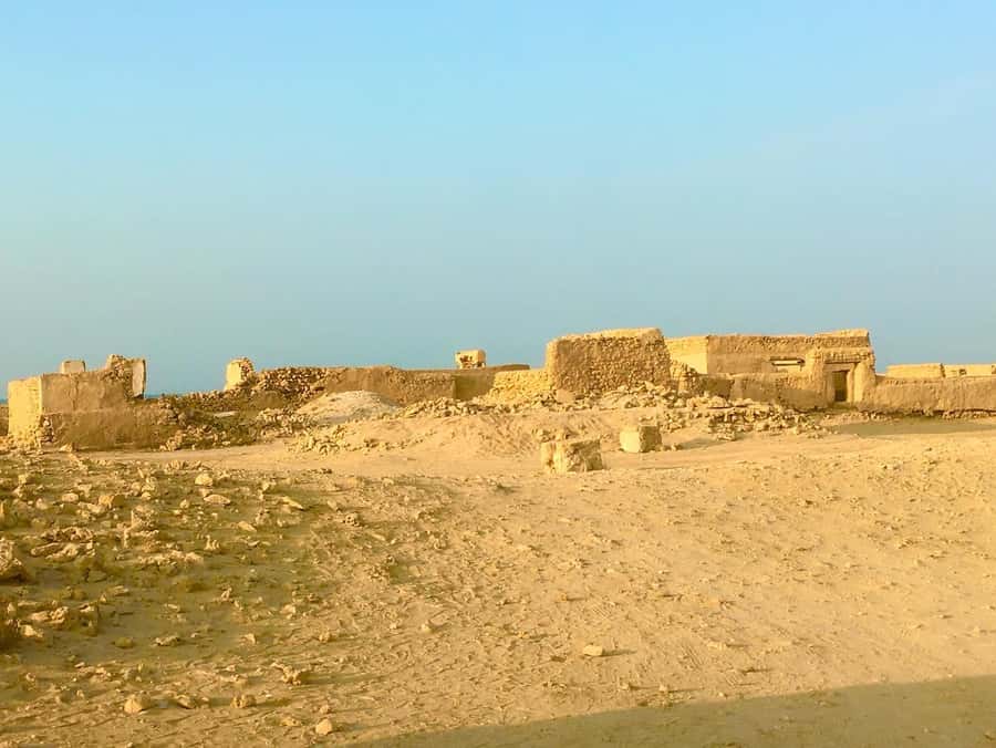 Explore North Qatar with history and archaeological sites. - The Al Jamali Abandoned Village Stop: A Different Kind of Interest