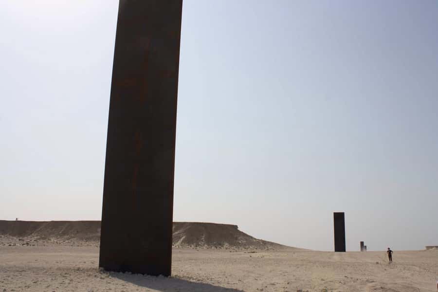 Explore Zekreet: Richard Serra Art & Mushroom Rock Wonders - Ras Abrouq and the umbrella-shaped stone hut you will want to photograph