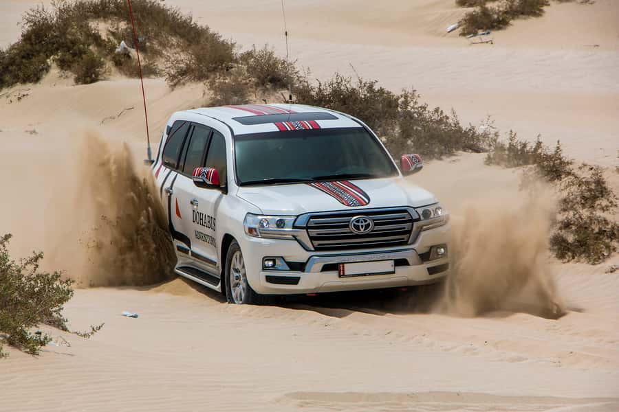 From Doha: 8-hour Safari Tour with Desert Beach Experience - Jeep time in the dunes: thrills, photo stops, and what to expect