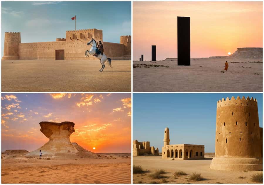 From Doha: Full-Day Tour to Qatar North and West - A 7-hour northwest Qatar sampler in a comfy 4x4