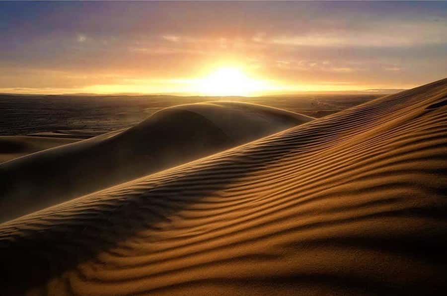 From Doha: Sunrise or Sunset Safari with Sand Boarding - The sea line beach stop before the dunes