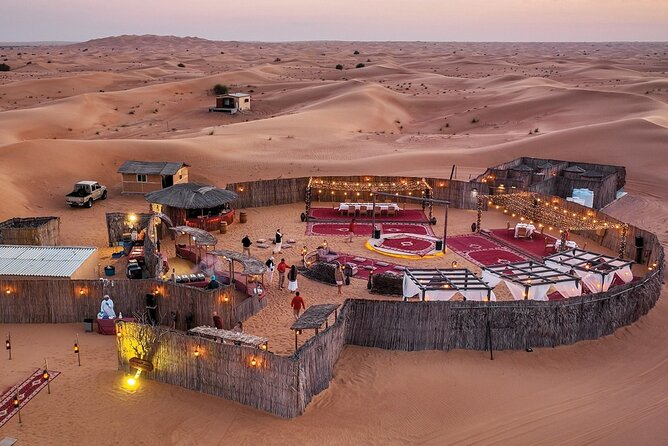 Full Day Desert Safari with Camp Access, Buffet Dinner,Camel Ride - Pickup, timing, and how the day is paced